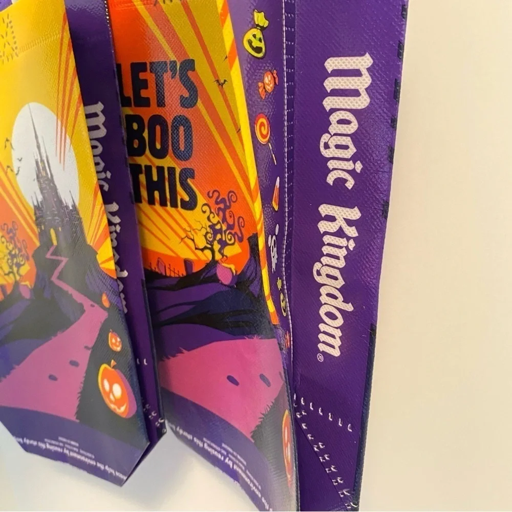Walt Disney World Mickey's Halloween Party Small Trick Or Treat Bags Set of 2